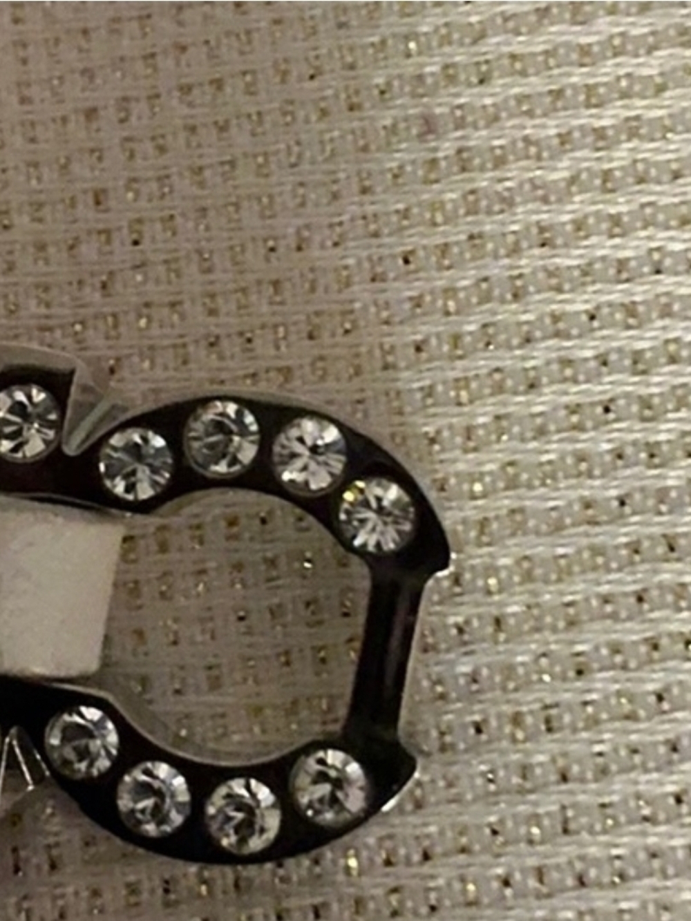 Salvatore Ferragamo Leather Crystal-Accented Bracelet - Picture 11 of 11